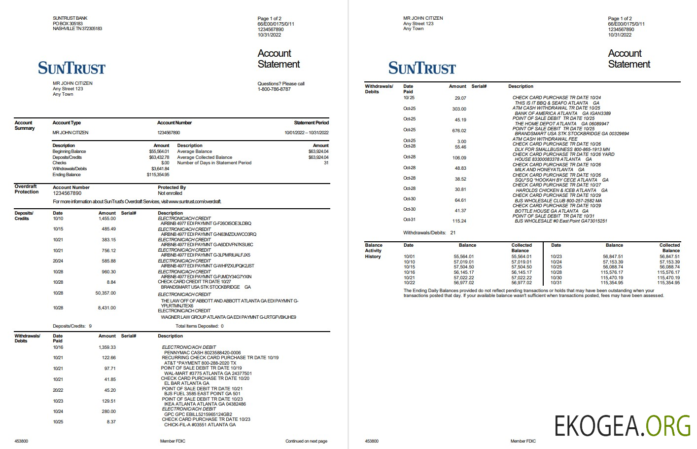 Banque SunTrust aux États Unis 2p